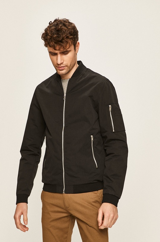 Jack & Jones - Kurtka bomber nieocieplane czarny 12165203