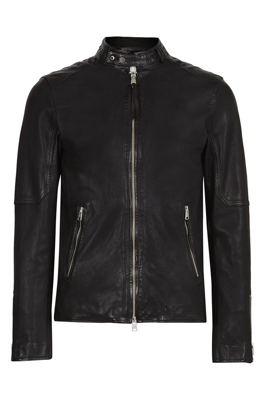 AllSaints - Kurtka skórzana CORA JACKET ML014P czarny