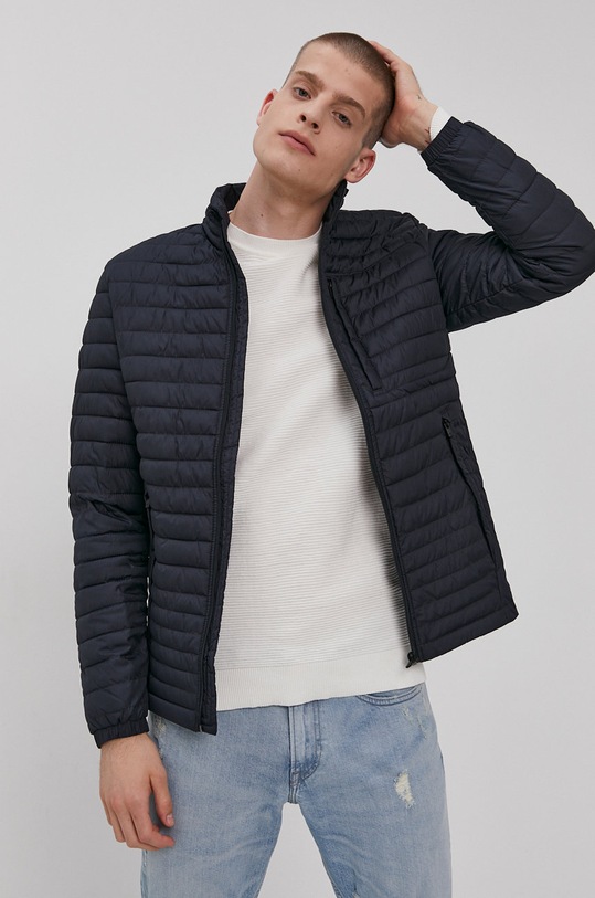 Bunda Premium by Jack&Jones jemné zateplenie tmavomodrá 12192603