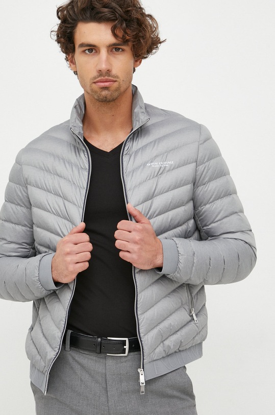 Páperová bunda Armani Exchange sivá 8NZB52.ZNW3Z.NOS
