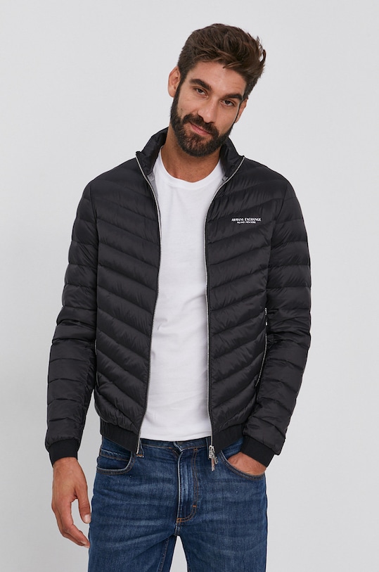 Armani Exchange kurtka puchowa czarny 8NZB52.ZNW3Z.NOS