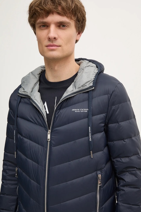 Armani Exchange kurtka puchowa granatowy 8NZB53.ZNW3Z.NOS