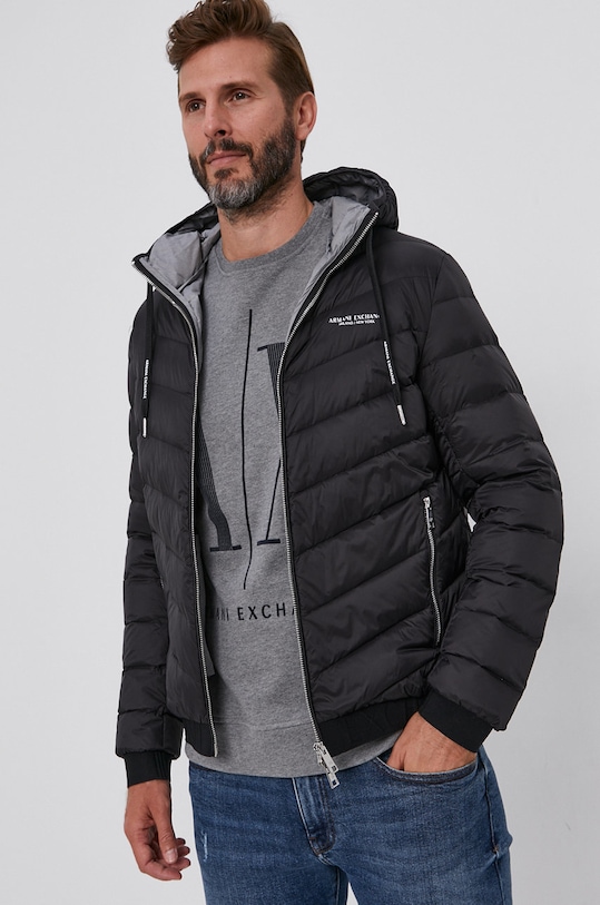 Armani Exchange kurtka puchowa pozostałe czarny 8NZB53.ZNW3Z.NOS
