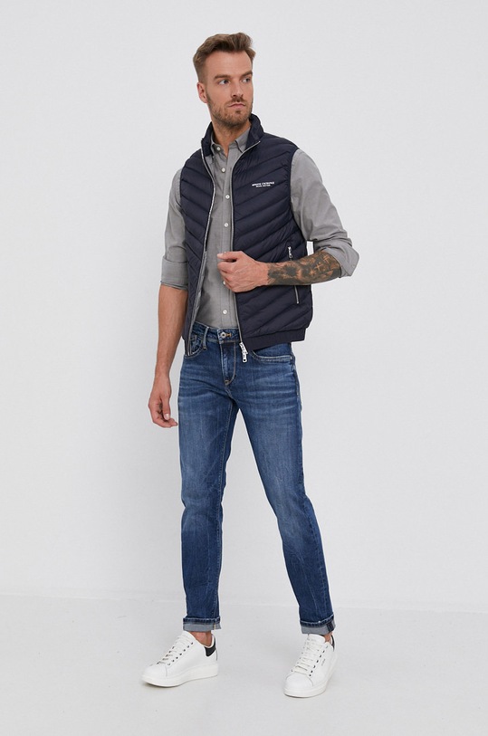 Armani Exchange Bezrękawnik puchowy 8NZQ52.ZNW3Z.NOS granatowy AA00
