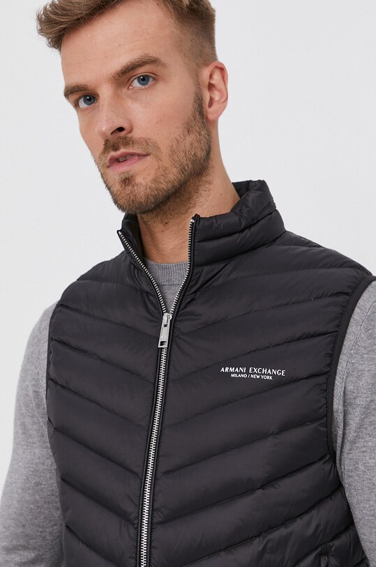 Armani Exchange Bezrękawnik puchowy czarny 8NZQ52.ZNW3Z.NOS