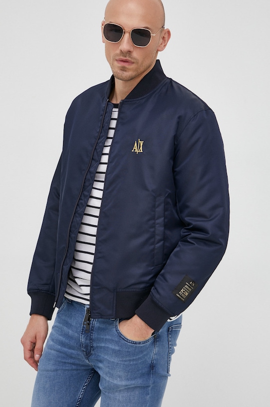 Bunda Armani Exchange bomber tmavomodrá 8NZBP6.ZNUBZ.NOS