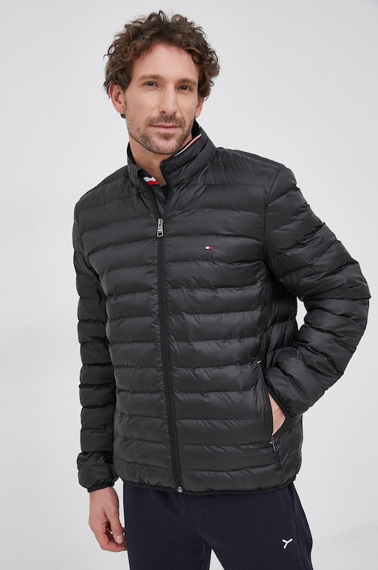 Tommy Hilfiger Kurtka bez kaptura czarny MW0MW18763.NOS