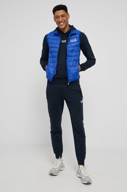 Péřová vesta EA7 Emporio Armani 8NPQ01.PN29Z modrá AA00
