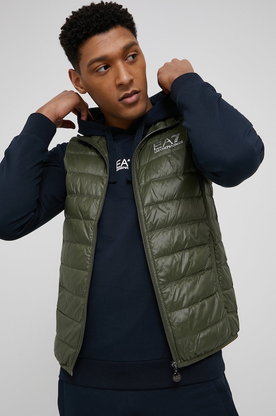 EA7 Emporio Armani vesta de puf cu captuseala verde 8NPQ01.PN29Z