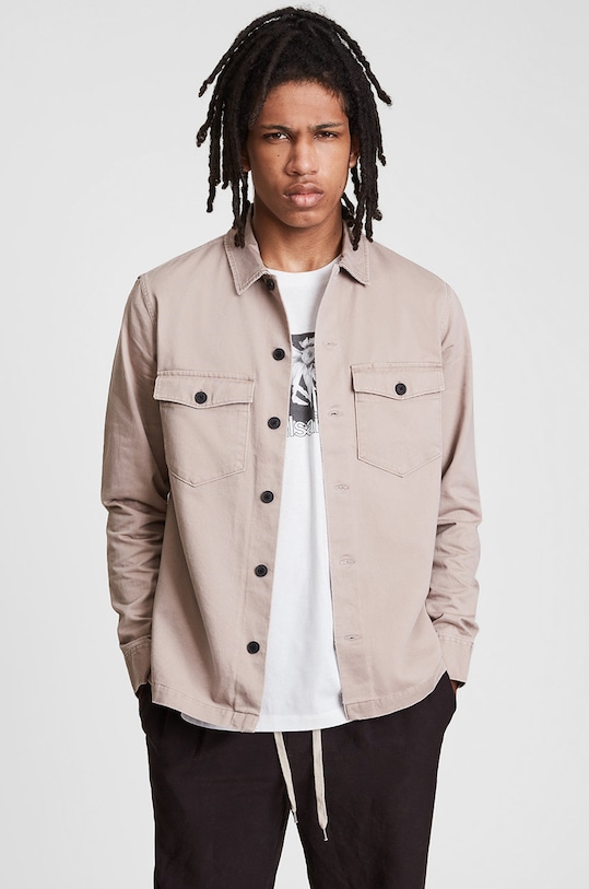 Bunda AllSaints nezateplené šedá MS259U