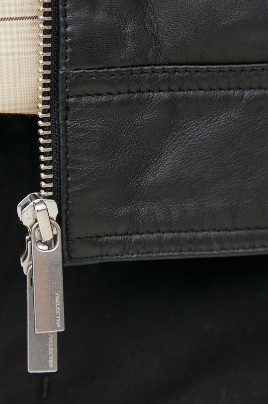 Kožená bunda Selected Homme 16085745.Black černá