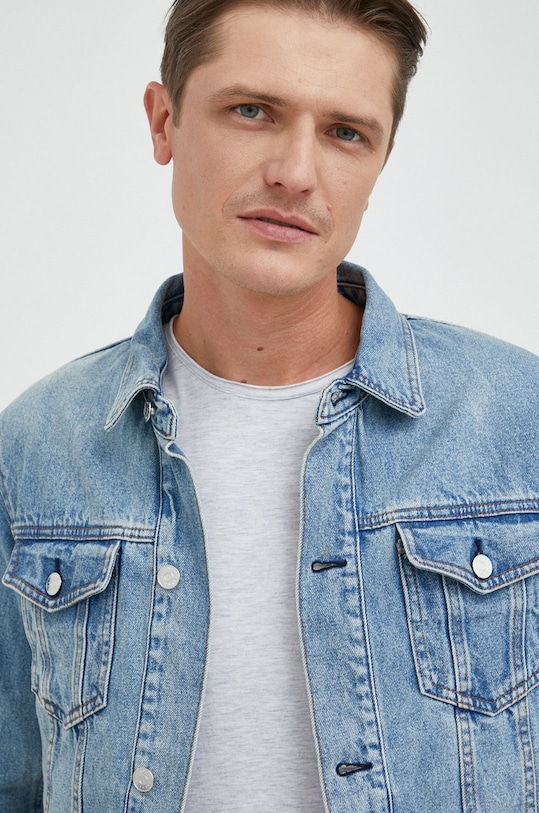 Armani Exchange kurtka jeansowa niebieski 8NZBP4.Z1P1Z.NOS