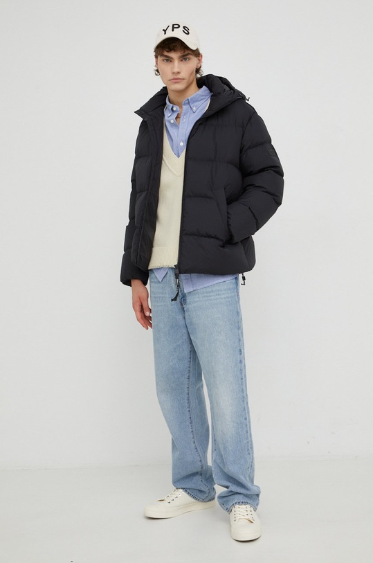 Marc O'Polo kurtka puchowa pozostałe czarny M29096070048