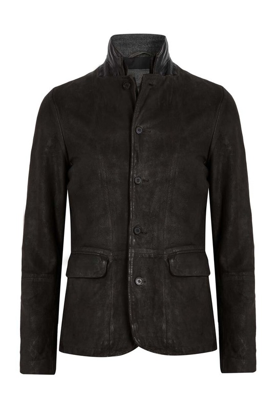 AllSaints o jacheta biker din piele intoarsa ML051D