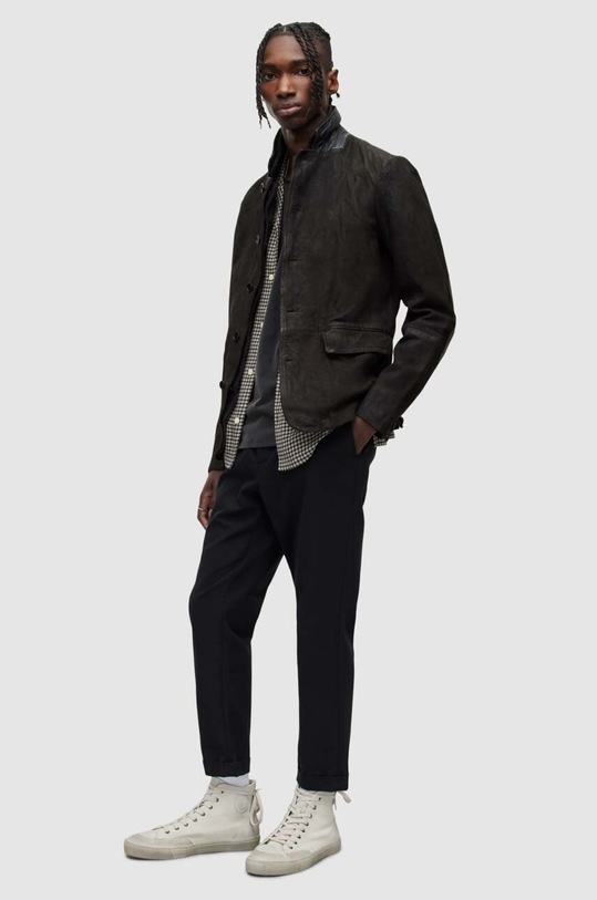 AllSaints o jacheta biker din piele intoarsa ML051D