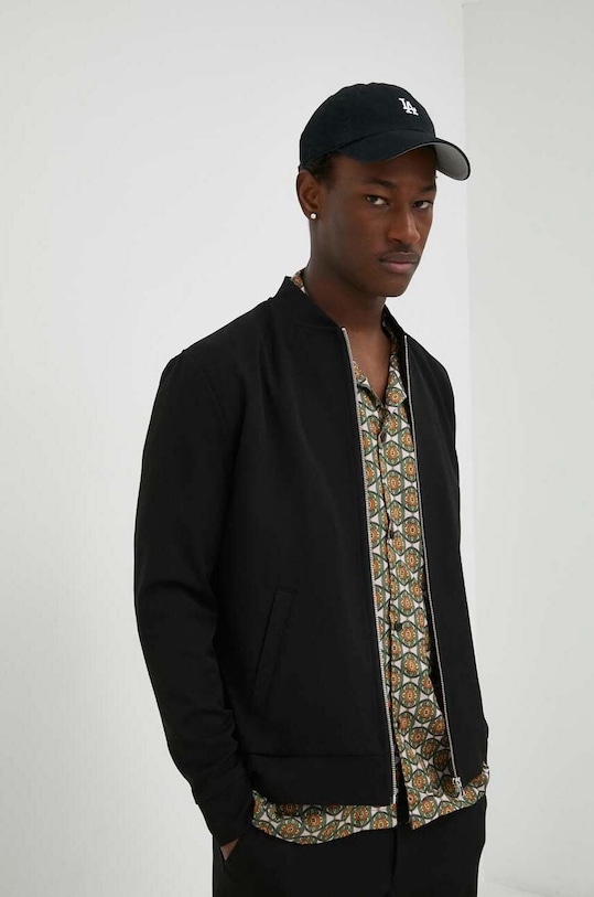 Яке бомбър Les Deux бомбър черен LDM610003