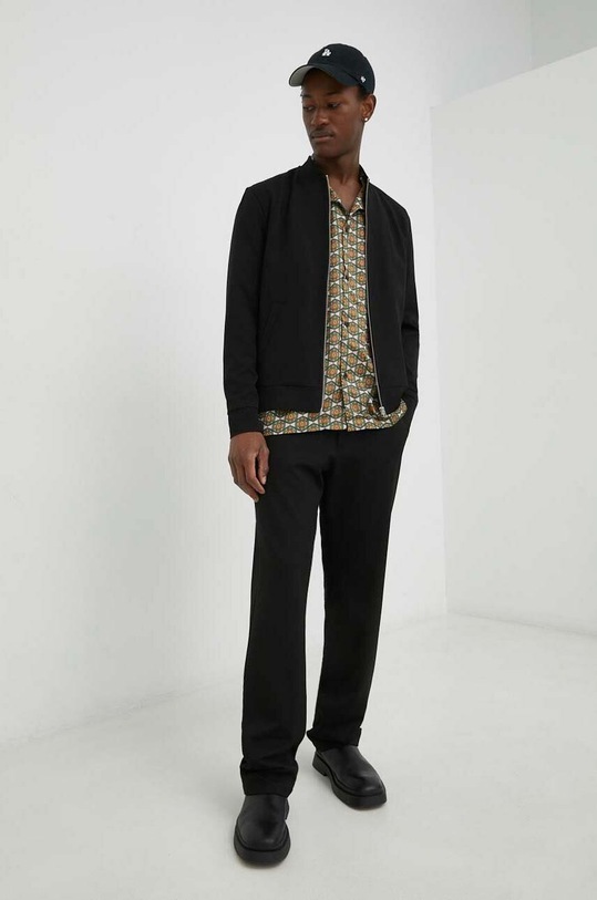 Яке бомбър Les Deux LDM610003 черен SS26