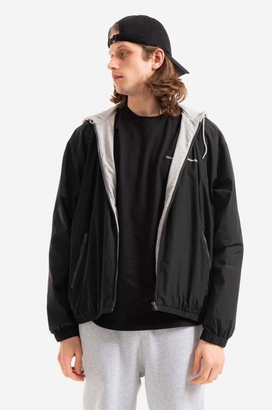 Jakna thisisneverthat T-Logo Sweat Lining bez tople podstave crna TN221WOWLS07