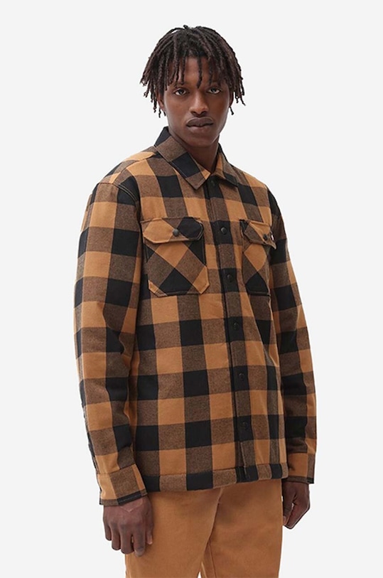 Dickies geacă Kurtka Dickies Sherpa Lined DK0A4XGRBD0 cu captuseala maro DK0A4XGRBD0