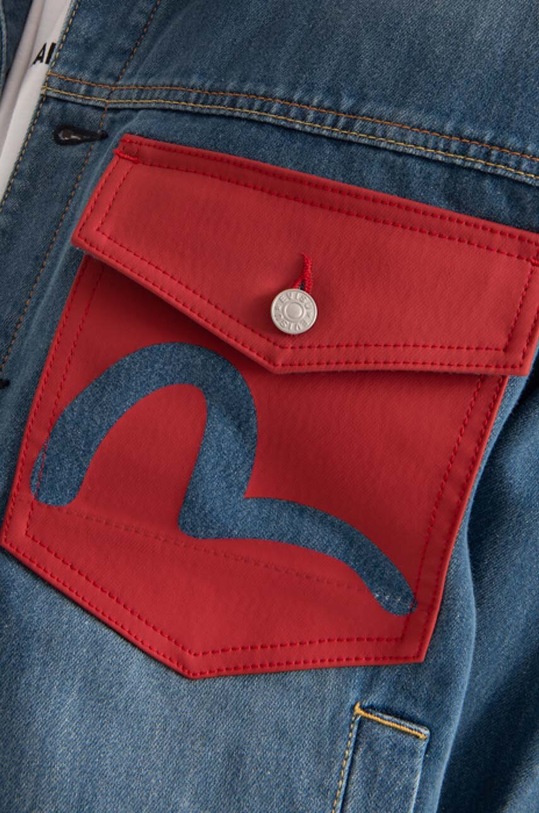 Evisu cotton denim jacket 2ESHTM2DJ713LFCP