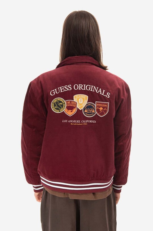 Odjeća Bomber jakna Guess Originals x Simon Corduroy M2BL07.WEUW0 crvena