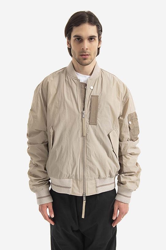 Tom Wood bomber jacket Purth Bomber Patched without beige 22203.033
