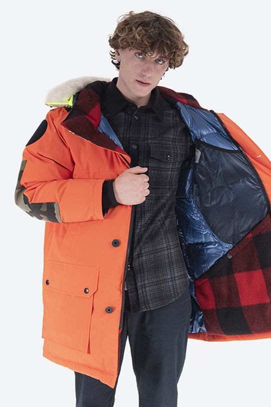 Griffin geacă de puf cu două fețe altele portocaliu GW20.03C