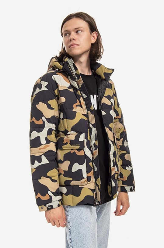 Μπουφάν με επένδυση από πούπουλα Woolrich CFWOOU0598MRUT3078 πολύχρωμο