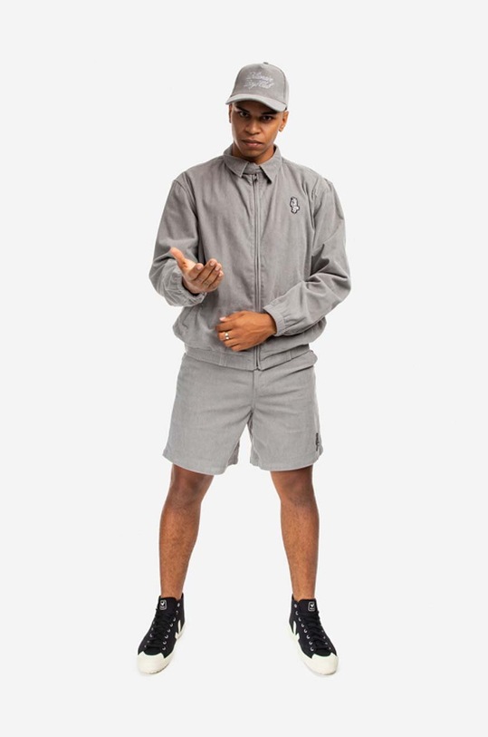 Billionaire Boys Club kurtka sztruksowa Corduroy Harrington Jacket B22204 szary AA00