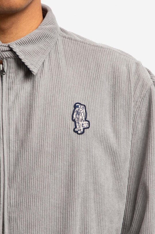 Μπουφάν με κορδόνι Billionaire Boys Club Corduroy Harrington Jacket B22204 γκρί