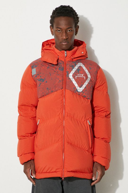 A-COLD-WALL* down jacket Panelled Down Jacket with orange ACWMO107.