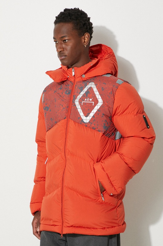 A-COLD-WALL* down jacket Panelled Down Jacket orange ACWMO107.