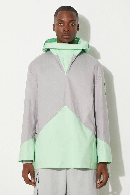 A-COLD-WALL* kurtka Woven Geometric Kagool pozostałe szary ACWMO095A.