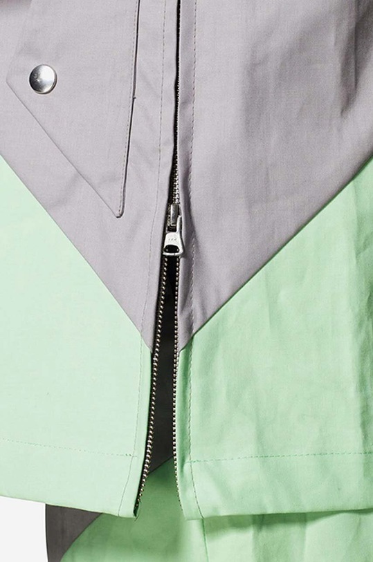 Jakna A-COLD-WALL* Woven Geometric Kagool ACWMO095A. siva