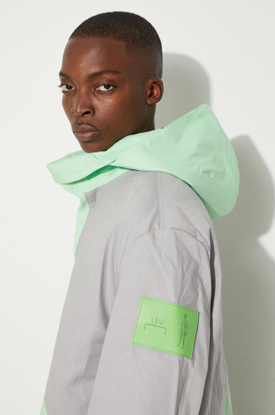 A-COLD-WALL* kurtka Woven Geometric Kagool ACWMO095A. szary