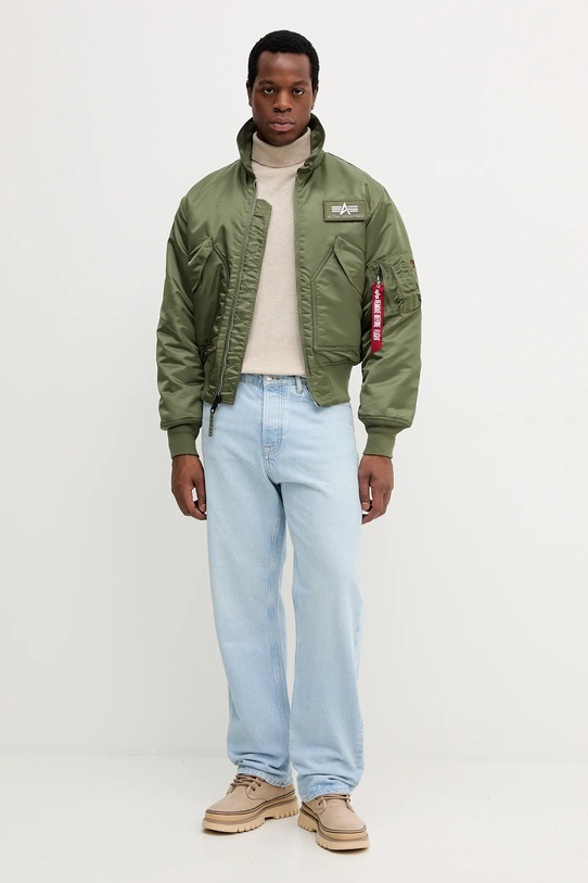 Яке бомбър Alpha Industries CWU 45 100102.01 зелен AA00