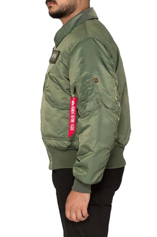 Дрехи Яке бомбър Alpha Industries CWU 45 100102.01 зелен