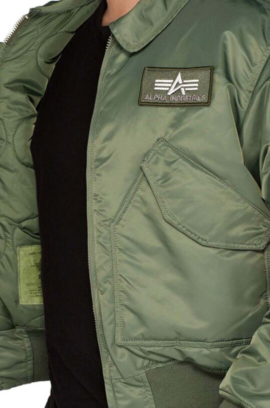 Яке бомбър Alpha Industries CWU 45 100102.01 зелен