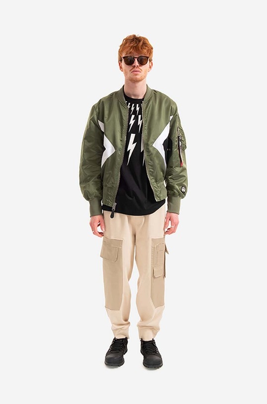 Oblečení Oboustranná bomber bunda Alpha Industries x Neil Barrett MA-1 106120.01 zelená