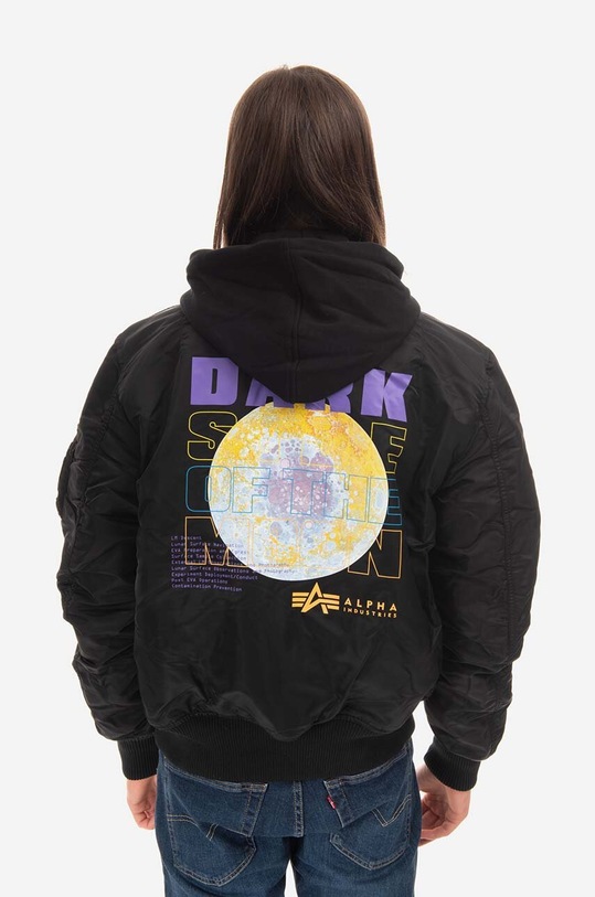 Clothing Alpha Industries bomber jacket MA-1 VF Hood Dark Side 108108.03 black