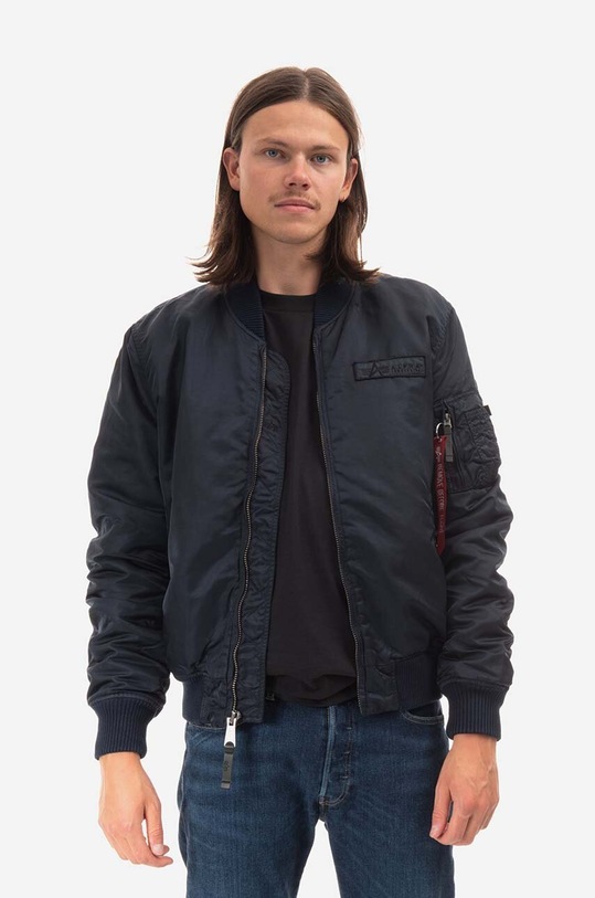 Bomber bunda Alpha Industries MA-1 VF Authentic Overdyed 108130 07 přechodné námořnická modř 108130.07