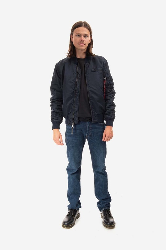 Bomber bunda Alpha Industries MA-1 VF Authentic Overdyed 108130 07 108130.07 námořnická modř AA00