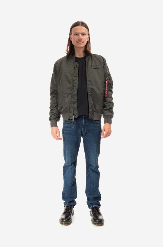 Alpha Industries bomber dzseki MA-1 VF Authentic Overdyed 1813 136 108130.136 zöld AA00