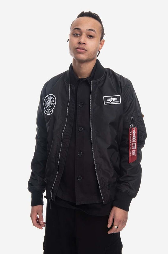 Alpha Industries kurtka bomber MA-1 TT Glow In The Dark bez kaptura czarny 116102.03