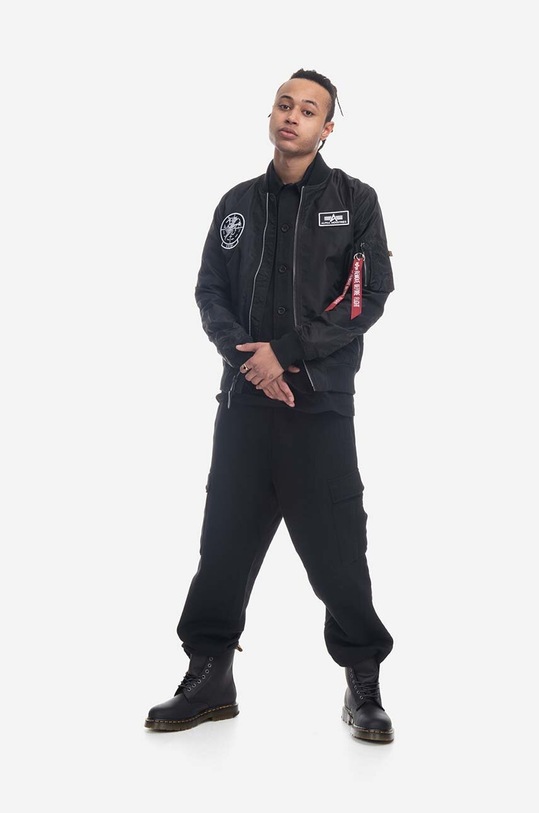 Alpha Industries kurtka bomber MA-1 TT Glow In The Dark 116102.03 czarny AA00