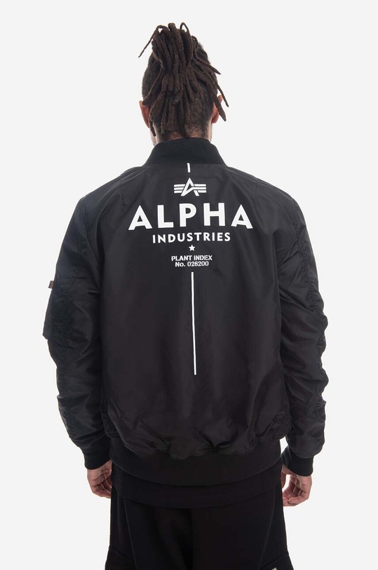 Odzież Alpha Industries kurtka bomber MA-1 TT Glow In The Dark 116102.03 czarny