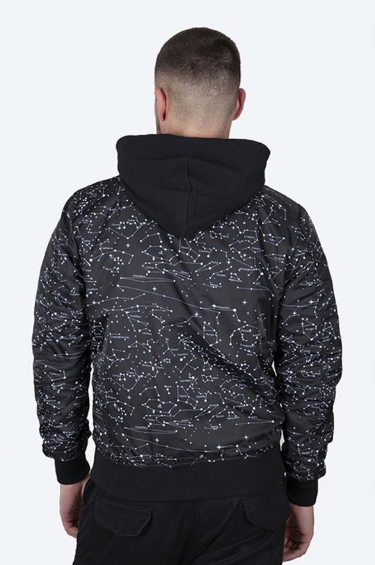 Alpha Industries giubbotto bomber reversibile MA-1 LW HD NASA Glow Rev nero 116106.03