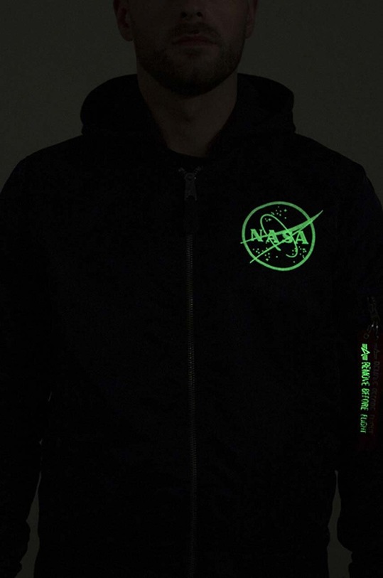 Alpha Industries reversible bomber jacket MA-1 LW HD NASA Glow Rev 116106.07
