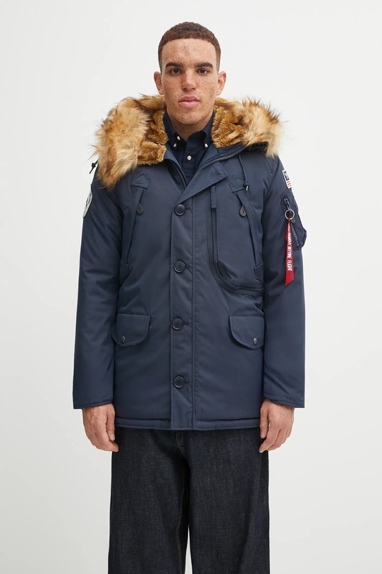 Bunda Alpha Industries Polar Jacket 123144 07 zateplené námořnická modř 123144.07