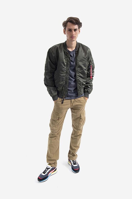 Alpha Industries kurtka bomber MA-1 VF 59 Battlewash 191118BW.621 zielony AA00